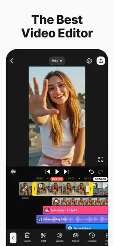 KineMaster mobile video editor timeline screenshot